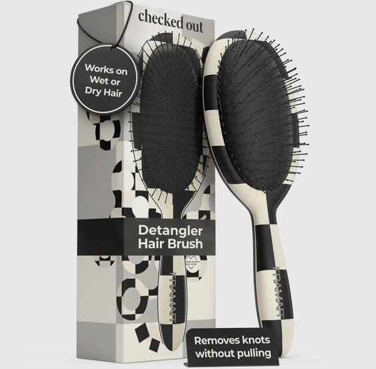 FRAMAR white & black checkered brush