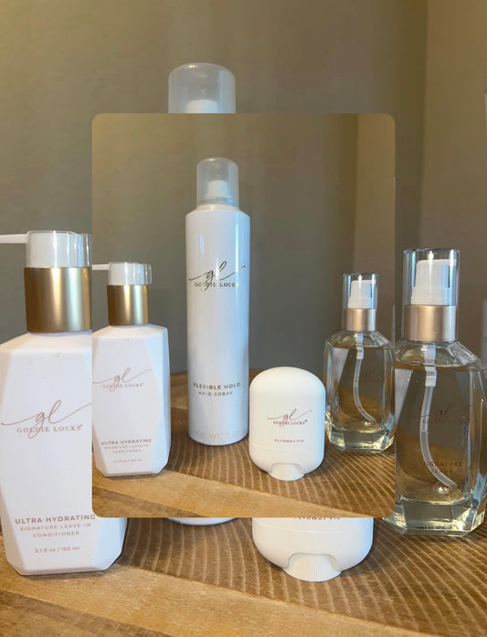 Goldie Locks - Serum, Dry Shampoo, Hair Spray, Leave in Conditioner, Flyaway Stick